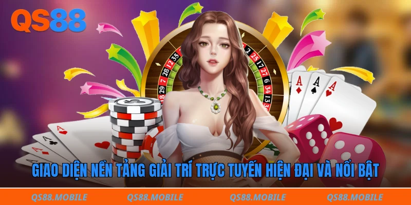 Giao diện nền tảng giải trí trực tuyến hiện đại và nổi bật